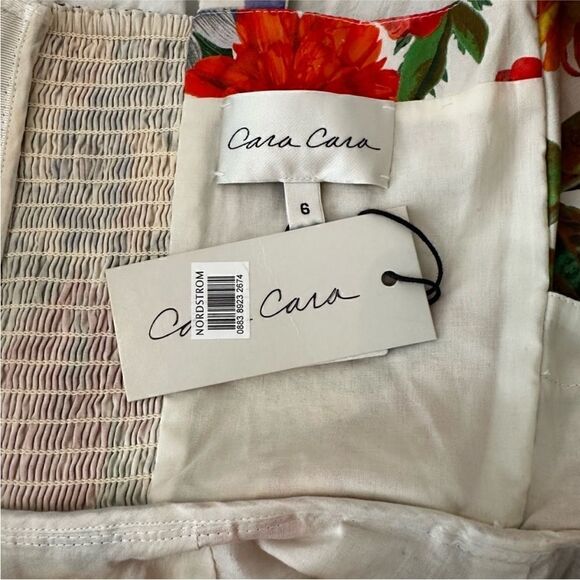 NWT Cara Cara Laurel Dress Egret Blossoms-L15 - Picture 11 of 12